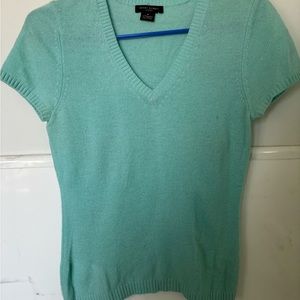 Henri Bendel 100% cashmere short sleeve sweater